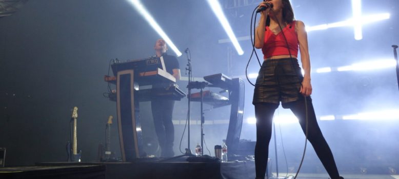 CHVRCHES @ Stubb's; photo by Joe Mitchell