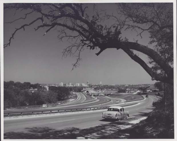 I-35, circa 1960s (photo via Austin History Center)